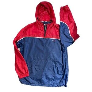 Tommy Hilfiger Y2K 2001 Pullover Rain Windbreaker Jacket XL Preppy VTG Street